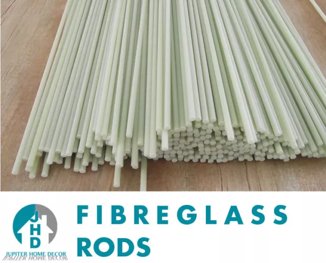 4 x 1m Long Fibre Glass Quality Rods 4mm Thick Roman Blinds - CHEAPEST ON EBAY!