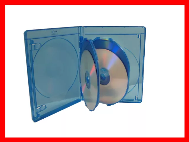 3 PK VIVA ELITE  Blu-Ray Replace Case Hold 4 Discs (4 Tray) 15mm Storage Holder