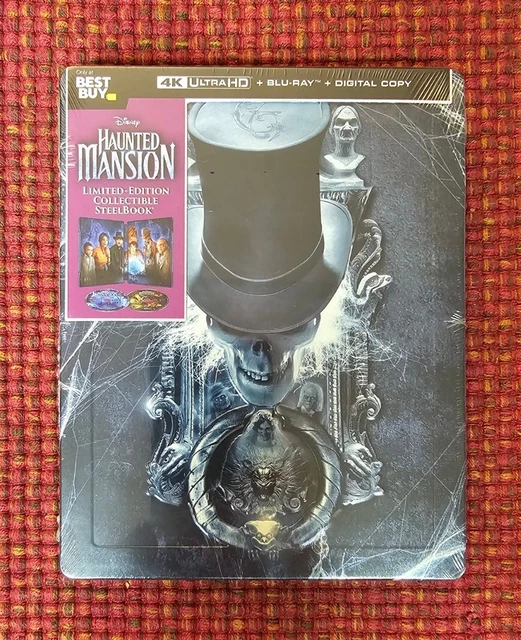 IN HAND! HAUNTED Mansion Steelbook 👻 2023 Movie 4K UHD Blu-ray Digital