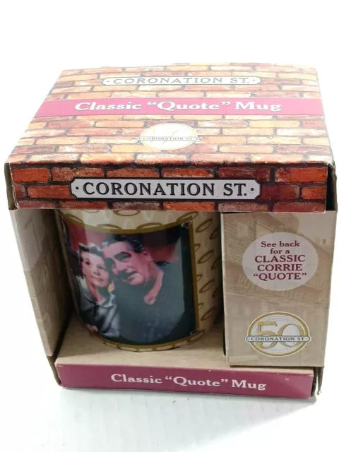 Coronation Street 50 Years Classic "Quote" Mug Collectable TV NEW!
