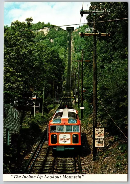 Postal Tennessee Chattanooga TN The Incline up Lookout Mountain Train Car