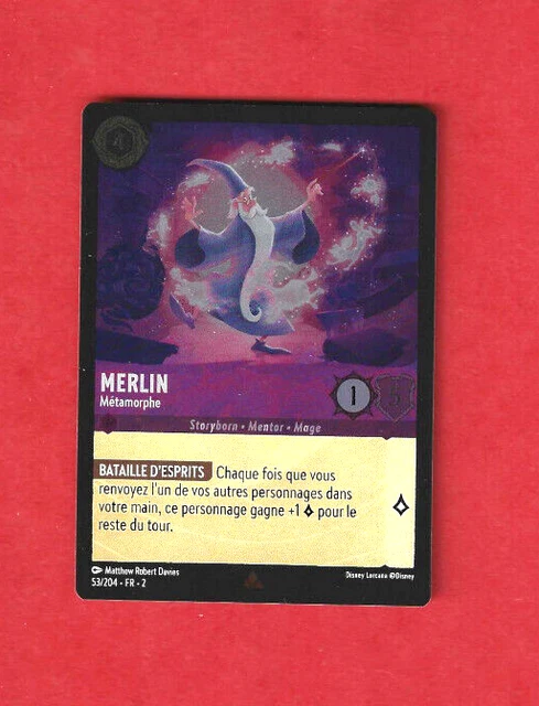 Disney Lorcana Chapitre 2 Floodborn Merlin Métamorphe Rare n°53 - Foil
