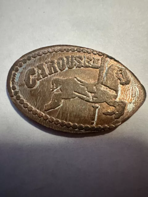 Athol Idaho Silverwood Theme Park Carousel Horse Elongated Pressed Flat Penny