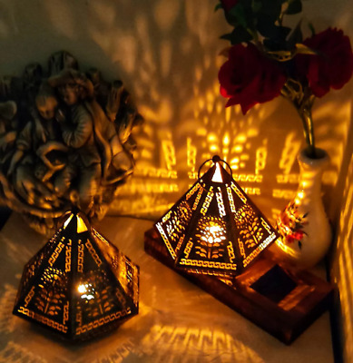 14" Moroccan Turkish Metal table Lamp Exclusive Night Light Wedding Décor