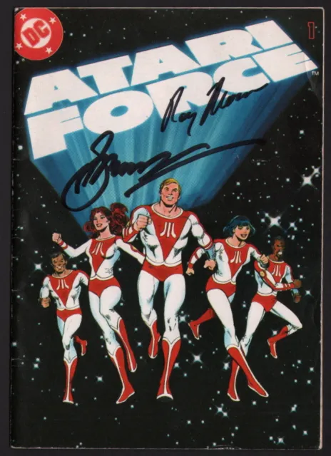 Dick Giordano Pedigree Copy ~ Atari Force #1 SIGNED by Roy Thomas & Gerry Conway