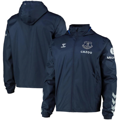 Everton Football Kid's Jacket (Size 7-8y) Hummel Training Spray Logo Top - New