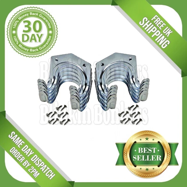 Ten Tool Storage Hooks Metal Hanger Handle Holder Hanging Garden Garage Shed
