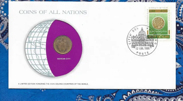 Coins of All Nations Vatican City 20 Lire 1975 UNC