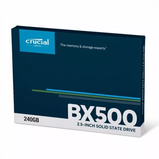 Crucial SSD 240GB BX500 Internal Solid State Drive Laptop 2.5" SATA III 540MB/s