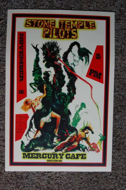 Stone Temple Pilots Mercury Cafe Denver Co Concert Poster 1992---