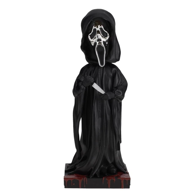 Ghost Face Silver Chrome Mask Bobblehead