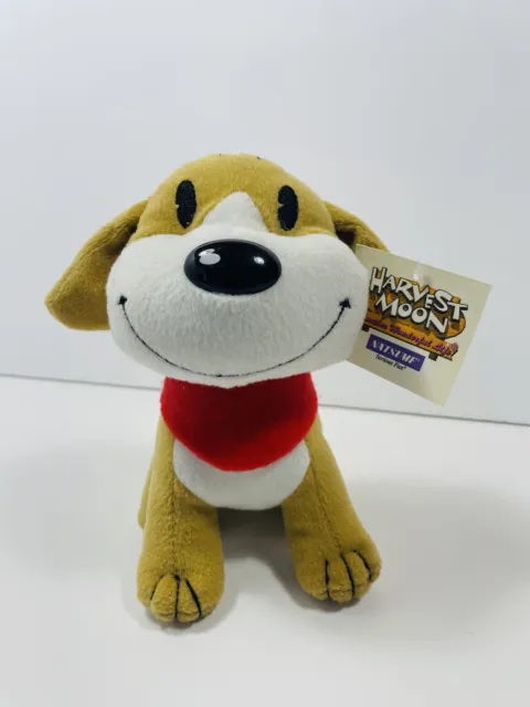 Official Natsume Harvest Moon Another Wonderful Life 6" Dog Plush 2005 tag Rare