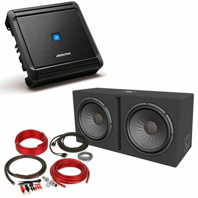 JBL STAGE 1200D Dual 12" Ported Subwoofer Enclosure w/ Amplifier & 4