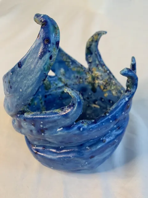 Ceramics Handmade Studio Art Pottery OOAK Modernist Vase