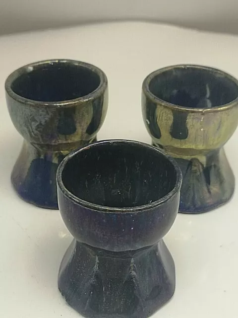 Coquetiers, UNIS FRANCE, CYTHERE, lot de 3, en grès 1930