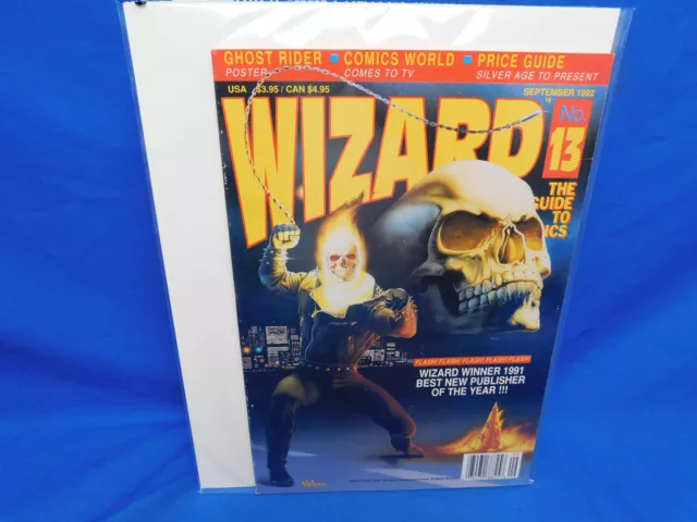 WIZARD THE COMIC MAGAZINE #13 FN/VF Ghost Rider Cover