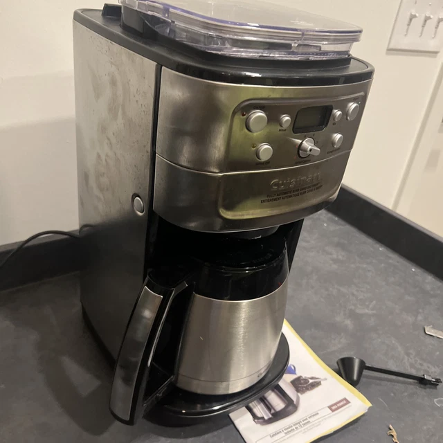CUISINART DGB900BC GRIND and Brew Coffee Maker Gray READ