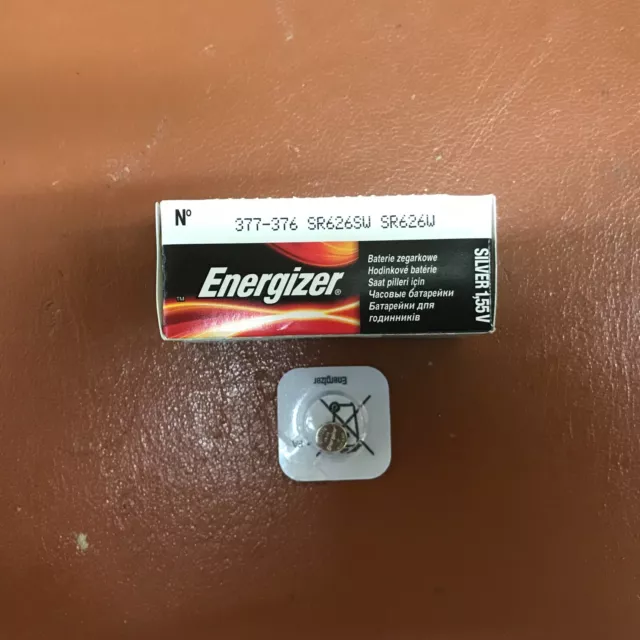 10 x piles de montre Energizer 377 D377 AG4 SR66 SR626SW OXYDE ARGENT 2