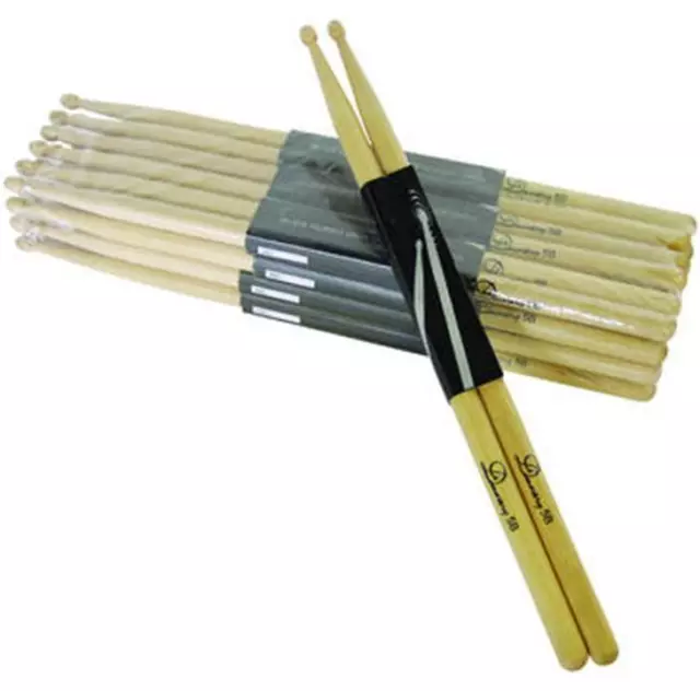 8 paires de Dimavery DDS-5B Baguettes Batterie, érable bâtons, Maple Drum Sticks