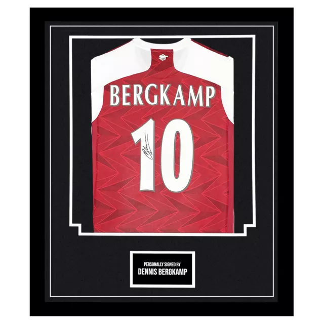 Framed Dennis Bergkamp Signed Shirt - Arsenal FC Icon +COA