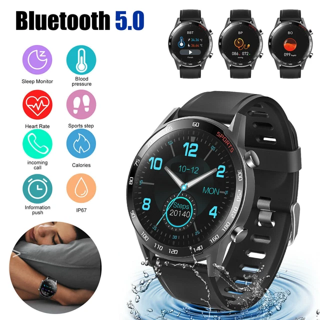 Smart Watch ECG Blood Pressure Oxygen Heart Rate Monitor  Waterproof IP67 Sports