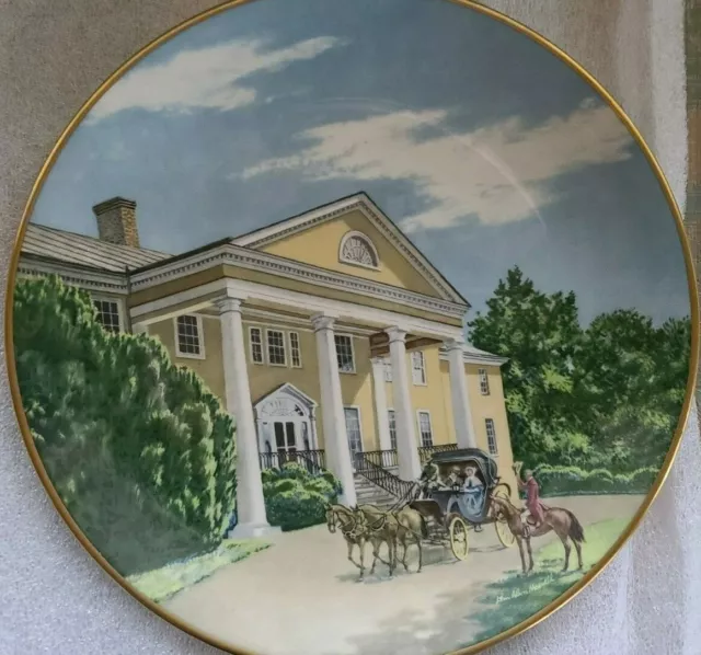 Gorham Bicentennial Collector Plate "Montpelier" Southern Landmark Series