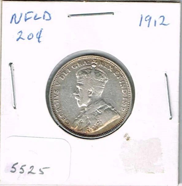 1912 Newfoundland Twenty Cent