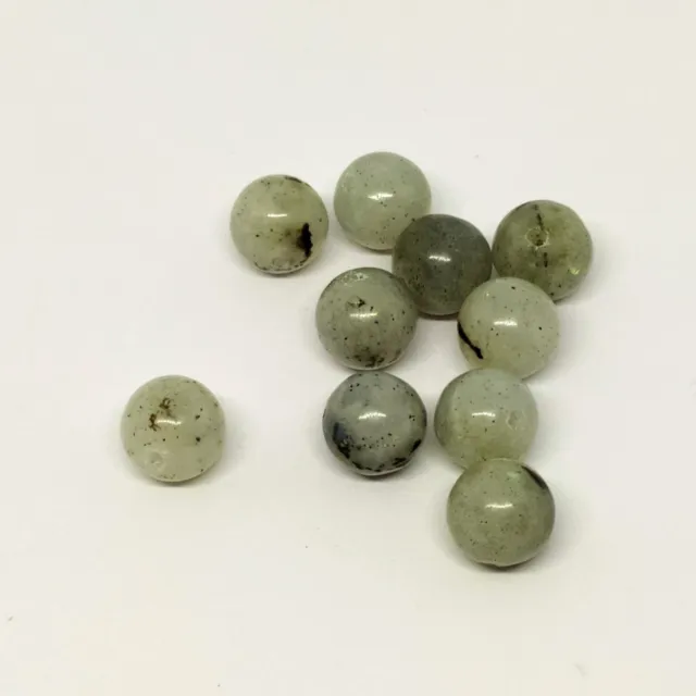 Lot de 10 perles rondes - Labradorite ø8mm - Naturelles - Livraison gratuite