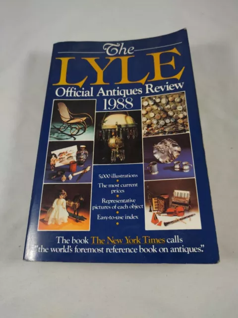 Vintage 1988 Book The Lyle Official Antiques Review