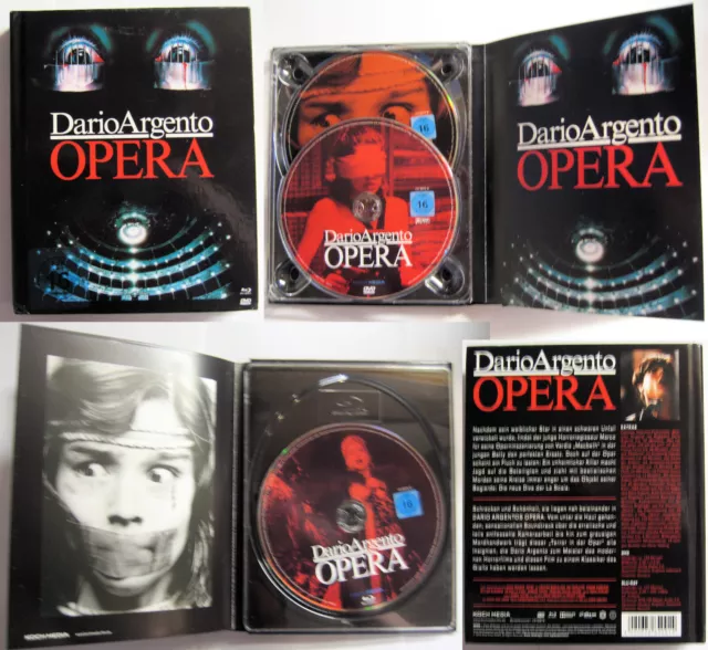 Dario Argento Opera Koch Media 3 Disc Set Region B Bluray/Region 2 Dvd