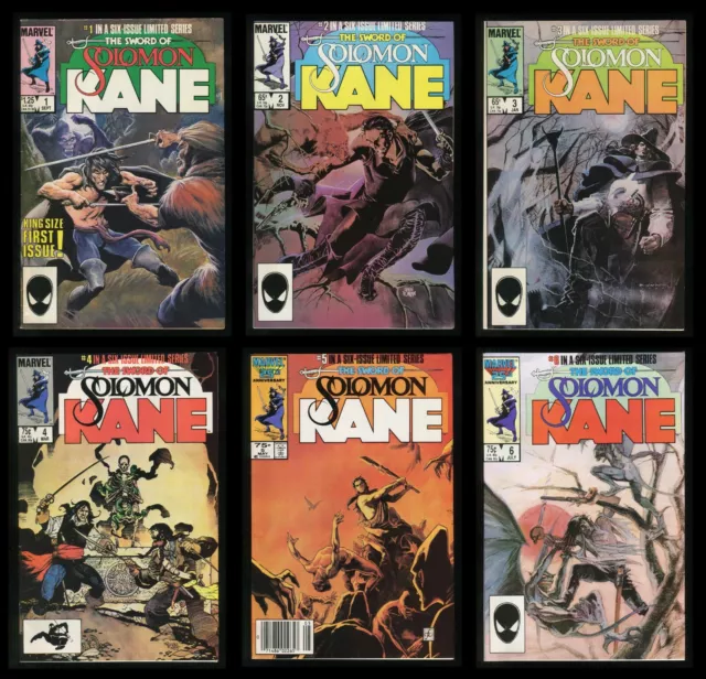 The Sword of Solomon Kane Comic Set 1-2-3-4-5-6 Lot Robert E Howard REH Sorcery