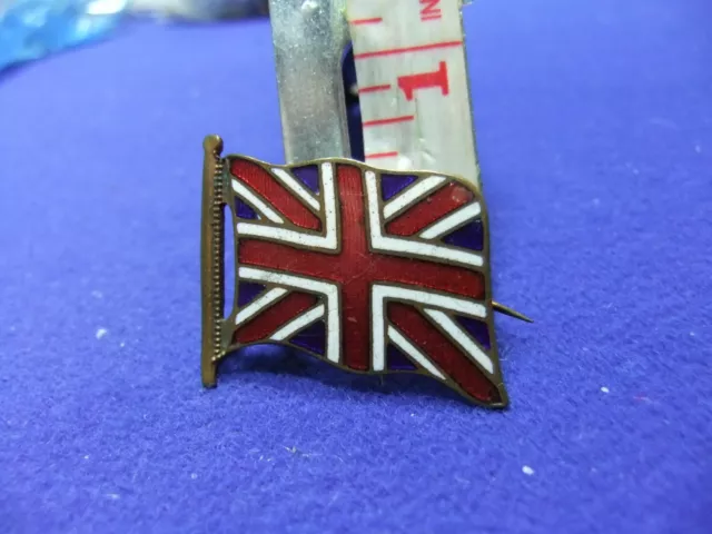 ww2 badge home front Great Britain union flag patriotic support 40s