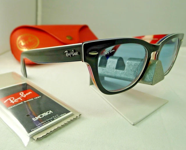 RAY-BAN RB4169 1078/62 Laramie Special Black With Light Blue 