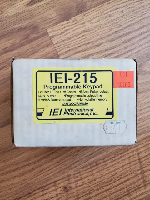 International Electronics Inc IEI-215 Programmable Keypad Outdoor Model
