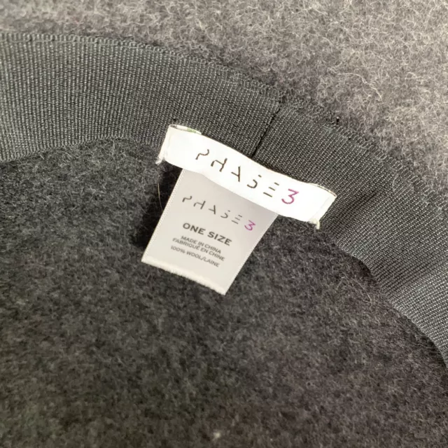 Phase 3 Floppy Dark Gray 100% Wool Felt Hat Nordstrom 2