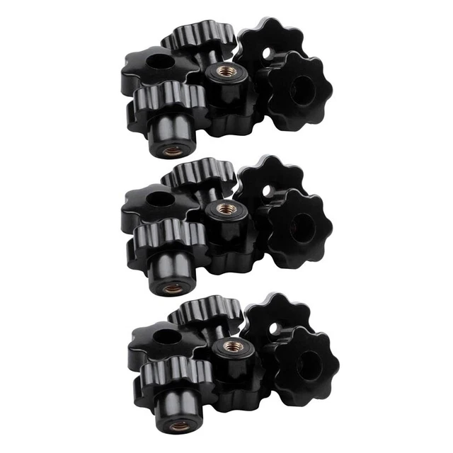 Maachinery Ecrous Moletés de Serrage Lame Poignée M8 Filetage 18Pcs E8U6