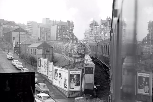 PHOTO BR British Railways Station Scene - PARTICK WEST 1964 9