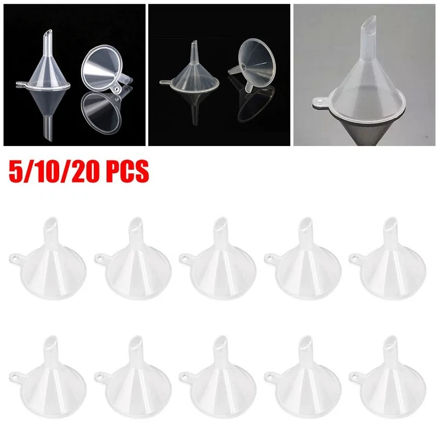 Imbuto in miniatura in plastica trasparente per aromaterapia e oli da massaggio