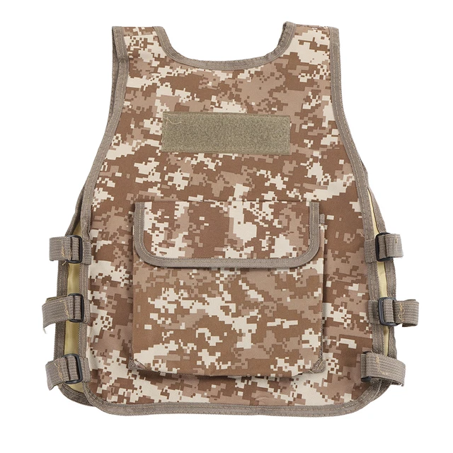 Chaleco para niños camuflaje fácil de usar tela Oxford resistencia al uso