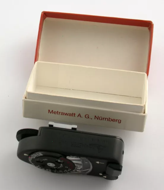 LEICA Leicameter MR4 MR-4 exposure meter black serviced 1,5 Volt 14218 mint box 3