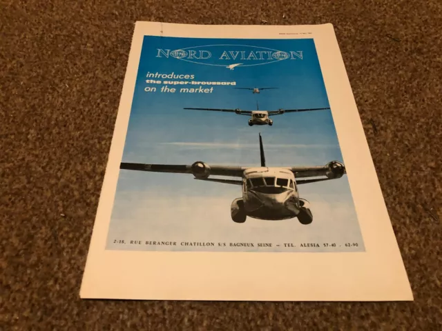 Ac69 Advert 11X8 Nord Aviation - The Super Broussard