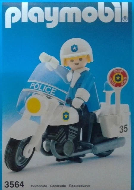 PLAYMOBIL 3564 - La Moto de Police - Vintage des Années 90 EUR 9,99 ...