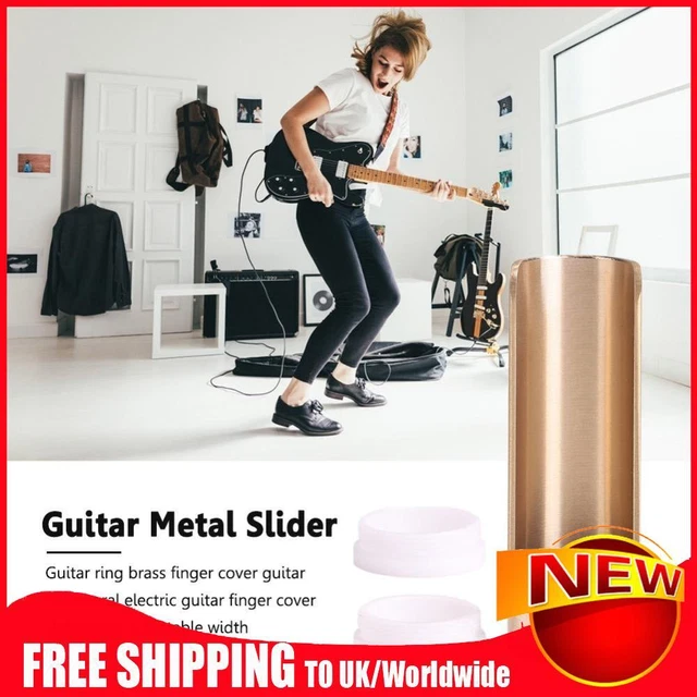 Guitar Slide Bar Metal Finger Smooth Slides for Guitar Ukulele String Instrument