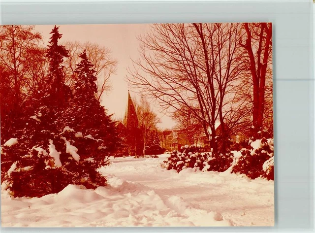 40093224 - 4920 Lemgo Blick zur Kirche Winteraufnahme