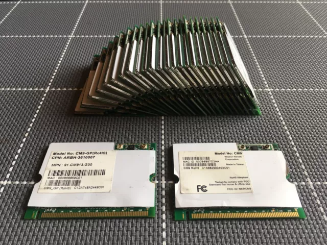 LOT 5x Wistron Neweb CM9 Atheros AR5213a mini PCI WiFi card