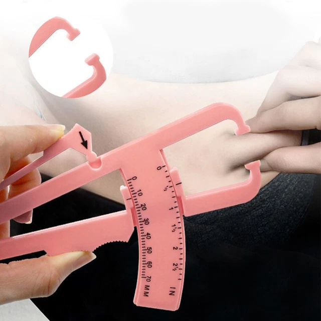 Fat Tester Skinfold Caliper Fat Waist Ruler Digital Body Tape Measure Handheld 4