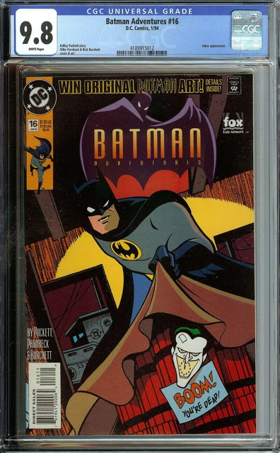 Batman Adventures #16 Cgc 9.8 White Pages // Joker App Dc Comics 1994