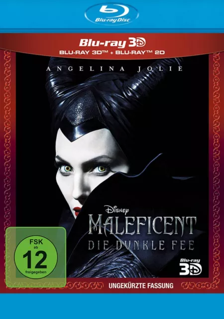 Maleficent - Die dunkle Fee 3D+2D - (Angelina Jolie) - 2-BLU-RAY-NEU