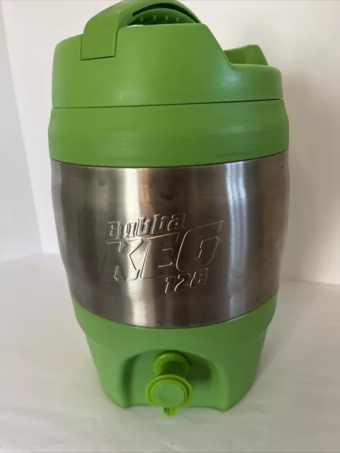 Bubba KEG 128oz 3.8L Stainless Steel & Green Large Insulated Thermos Pour Spout