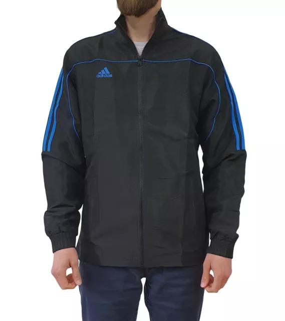 adidas Performance Herren Trainings-Jacke Sport-Jacke TR-40 Fitness Schwarz/Blau